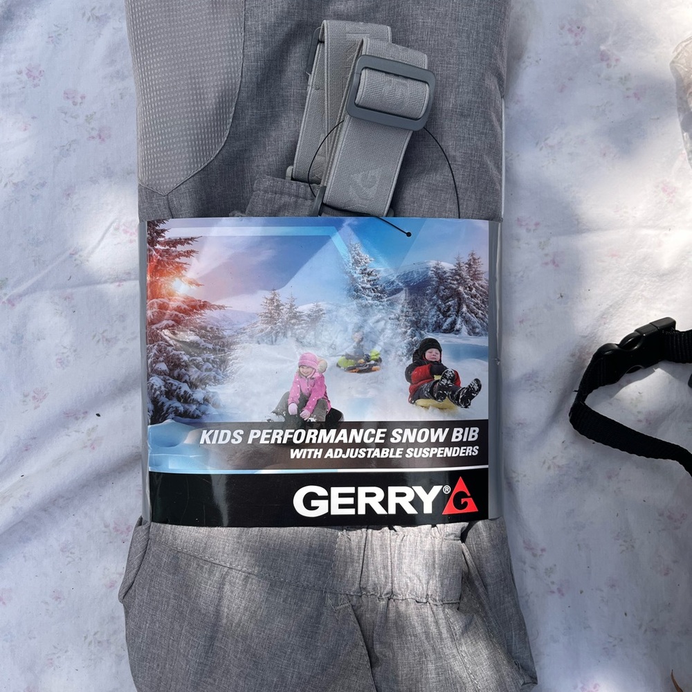 Gerry Weber Kids Gray Snow Bib with Suspenders